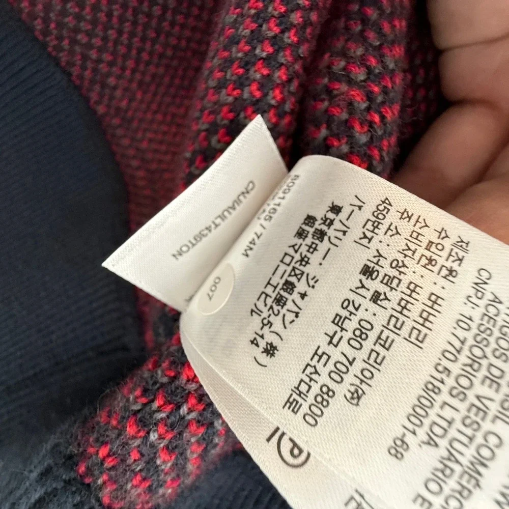Burberry Mens MED Morland Check Full Zip Knit Bomber Sweater‎ Jacket, 8091165